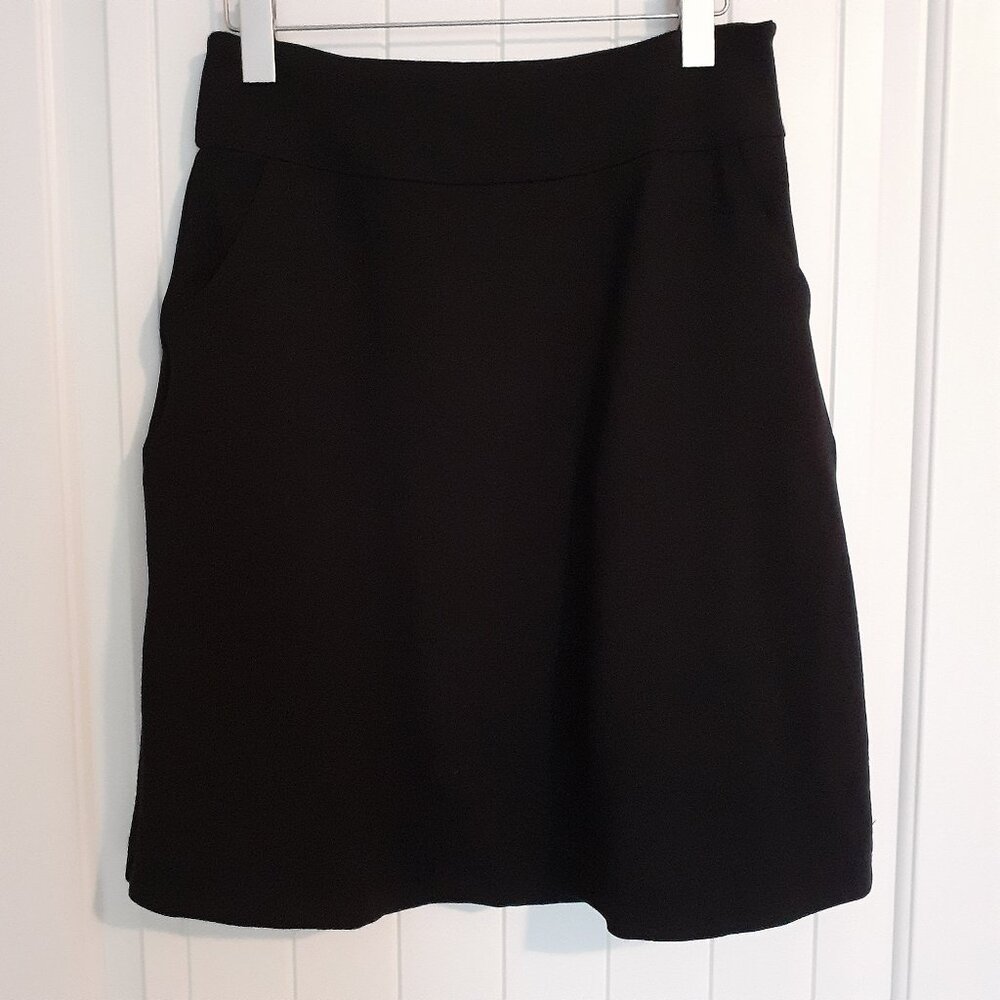 Betabrand A-Line Knit Skort Black Size M